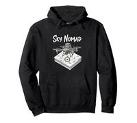 Sky Nomad Drone Flying Explorer With Compass Pullover Hoodie