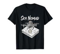 Sky Nomad Drone Flying Explorer with Compass T-Shirt