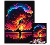 Sky on Fire Jigsaw Puzzles for Adults 1000 Piece Jigsaw Puzzles Challenging Brain Teaser for Teenagers, Family Fun Interactive Game 26X38CM/10.23x14.96inch