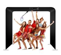 Sky Overhead 360 Photo Booth for Parties, Auto Fast Slow Motion Spin Camera Spinner with Remote Control, RGB Ring Light,Free Custom Logo, for 7-15 People, Suitable for Parties Wedding Events