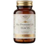 Sky Premium Life Vitamin B3 Nicotinamide 320mg, Niacinamide Supplement, 60 Vegan Capsules, Daily B3 Support for Energy Metabolism, Tiredness and Fatigue, Skin, Nervous System, GMP Halal