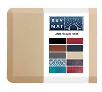 Sky Solutions Anti Fatigue Mat - Cushioned Comfort Floor Mats For Kitchen, Office & Garage - Padded Pad For Office - Non Slip Foam Cushion For Standing Desk (20x39x3/4-Inch, Natural Beige)