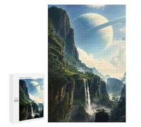 Sky Suspended Sanctum: New Year Gift, 1000 PCS Wooden Art Puzzle - for A Rewarding Weekend Challenge