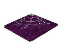 Sky Tarot Table Cloth for Divination, Purple Zodiac Astrology Altar Cloth, Love and Career Fortune Telling Supply, Divination Tablecloth for Spiritual Use