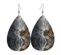 Sky Through The Tree Print Leather Earrings for Women - Lightweight Dangle Earrings, Ideal for Costume Party & Everyday Wear