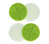 sky-w Soft Touch Mop Pads Replacement for Bissell Spinwave 2039A, 2124, 2039, 20391 Powered Hard Floor Mop (2 Green+2 White, Pack of 4)
