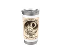 Sky Watcher 2026 Total Solar Eclipse Totality At Sea Sailor Stainless Steel Insulated Tumbler