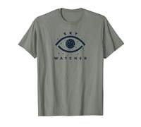 Sky Watcher Celestial Eye Stargazing Emblem T-Shirt, Men, Olive Heather, XXL