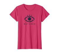 Sky Watcher Celestial Eye Stargazing Emblem T-Shirt, Women, Red Heather, XXL