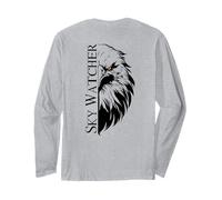 Sky Watcher Eagle Freedom Spirit Backprint Long Sleeve T-Shirt