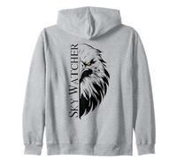 Sky Watcher Eagle Freedom Spirit Backprint Zip Hoodie