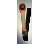 SKY-WAYS Outdoor Sports LED Armband - Enhanced Visibility Light for Night Running, Adjustable Bracelet for Jogging, Cycling, and Outdoor Activities (RED)