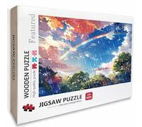 Sky Wooden Jigsaw Puzzles 156x105cm, Tree Jigsaw Puzzles 5000 Piece for Adults with Box, Educational Challenging Game, Gifts for Teens, Back Lettering Easy to Distinguish, Beautiful Decoration, 6-1087