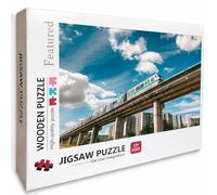 Sky Wooden Jigsaw Puzzles 30x20in, Train Jigsaw Puzzles 1000 Pieces for Adults with Box, Back Lettering Easy to Distinguish, Educational Challenging Game, Summer Decoration, Beautiful Gifts, 5-8510