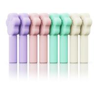 SkyArmor Aligner Chewies for Invisalign, 8-Pack Cat Claws Style Silicone Orthodontic Munchies Chompers For Invisalign Braces, Aligners, Retainers (Unflavored, Mint, Taro flavor, Strawberry)