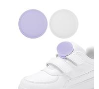 SkyArmor Hidden Silicone Holder Compatible with AirTag for Kids Shoes,2 Pack,White & Purple