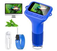 SKYBASIC Digital Microscope for Kids, 1000X 2.0 Inch HD Screen Portable Handheld Microscope Camera, STEM Toy Birthday Gifts for 5-12 Year Old Boys & Girls - Blue