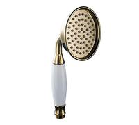 Skybath Gold Metal Brass Shower Head Traditional Victorian Style Handheld Shower Sprayer Head
