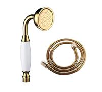 Skybath Shower Head Traditional Victorian Style Golden Handheld Shower Sprayer and 59 Inch Hose