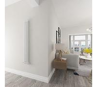Skybathroom | 1500x200mm Vertical Tall White Cast Iron Double Column Traditional Upright Central Heating radiator
