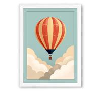 Skybound Wonder Modern Framed Wall Art Print A4 (29.7×21cm) White, Wall Decor for Living Room, Bedroom, Office & Home, Ready to Hang, Art Gift