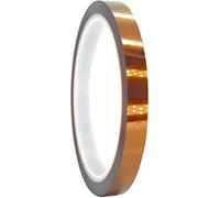 skycabin 10mmX33m Adhesive High Temperature Polyimide Tape, Heat Resistant Kapton Tapes for Protecting CUP,PCB,Heat Transfer,Sublimation,Soldering,Circuit Insulation,Thermal,Masking,Heat Vinyl Press