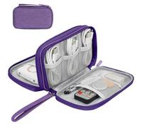 Skycase Girls Pencil Pouch Small - Waterproof Purple Pencil Case Pouch Cute, All-in-One Double Layers Pencil Case for College Student Teen Adults,Travel Essentials,Electronic Cable Organize