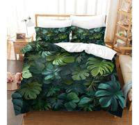 SkyClouf 3d Jungle Three-dimensional Printing Bedding Bedroom Set Jungle Quilt Cover Superior Microfiber Pillow Slip Included Plush And Low-maintenance King(220x240cm)