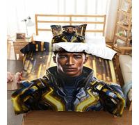 SkyClouf Jude Bellingham Three-dimensional Printing Bedding Comforter Set Jude Bellingham Bed Cover Ultra-fine Fiber Encased with Zipper Soft-to-the-touch And Manageable Single(135x200cm)