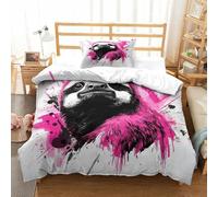SkyClouf Sloth Three-dimensional Printing Bedding Bedding Ensemble Sloth Duvet Cover Ultra-fine Fiber Encased with Zipper Gentle And Washable Single（135x200cm）
