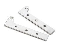 SKYDIN hinges 2PCS Pivot Hinge, Offset Knife Hinge, 360 Degree Rotating Hinge, Stainless Steel, Silver hardware