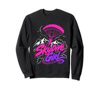 Skydive Girl Skydiving Girls Extreme Sport Parachute Sweatshirt