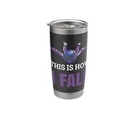 Skydiver This is How I Fall Skydiving Parachuting Basejumper Stainless Steel Insulated Tumbler