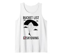 Skydiving Bucket List Vintage Sky Diving Diver Skydiver Tank Top