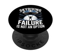 Skydiving Failure Is Not An Option Parachute Paraglide PopSockets Adhesive PopGrip
