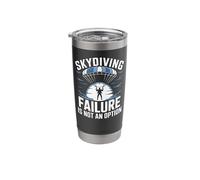 Skydiving Failure is Not an Option Parachute Paraglide Stainless Steel Insulated Tumbler