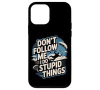 Skydiving Parachute Paraglide Don't Follow Me I Do Stupid Case for iPhone 12 mini