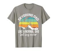 Skydiving Parachuting Design for Skydiver Dad Sky Dive T-Shirt, Men, Slate Grey, 3X-Large