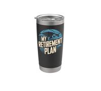 Skydiving Retired Parachute Paraglide My Retirement Plan Stainless Steel Insulated Tumbler