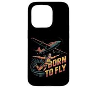Skydiving Retro Vintage Born To Fly Born To Fly Case for iPhone 15 Pro