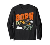 Skydiving Retro Vintage Born to Fly Long Sleeve T-Shirt