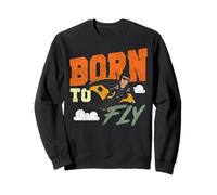 Skydiving Retro Vintage Born To Fly Sweatshirt