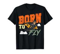 Skydiving Retro Vintage Born to Fly T-Shirt