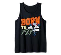 Skydiving Retro Vintage Born to Fly Tank Top
