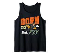 Skydiving Retro Vintage Born to Fly Tank Top