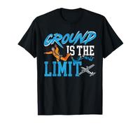 Skydiving Retro Vintage Ground is The Limit T-Shirt