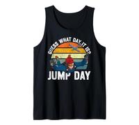 Skydiving Retro Vintage Guess What Day It is Jump Day Tank Top