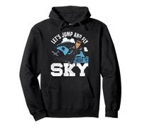 Skydiving Retro Vintage Let's Jump And Fly Through The Sky Pullover Hoodie