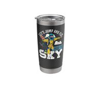 Skydiving Retro Vintage Let's Jump and Fly Through The Sky Stainless Steel Insulated Tumbler