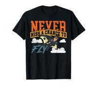 Skydiving Retro Vintage Never Miss A Chance to Fly T-Shirt